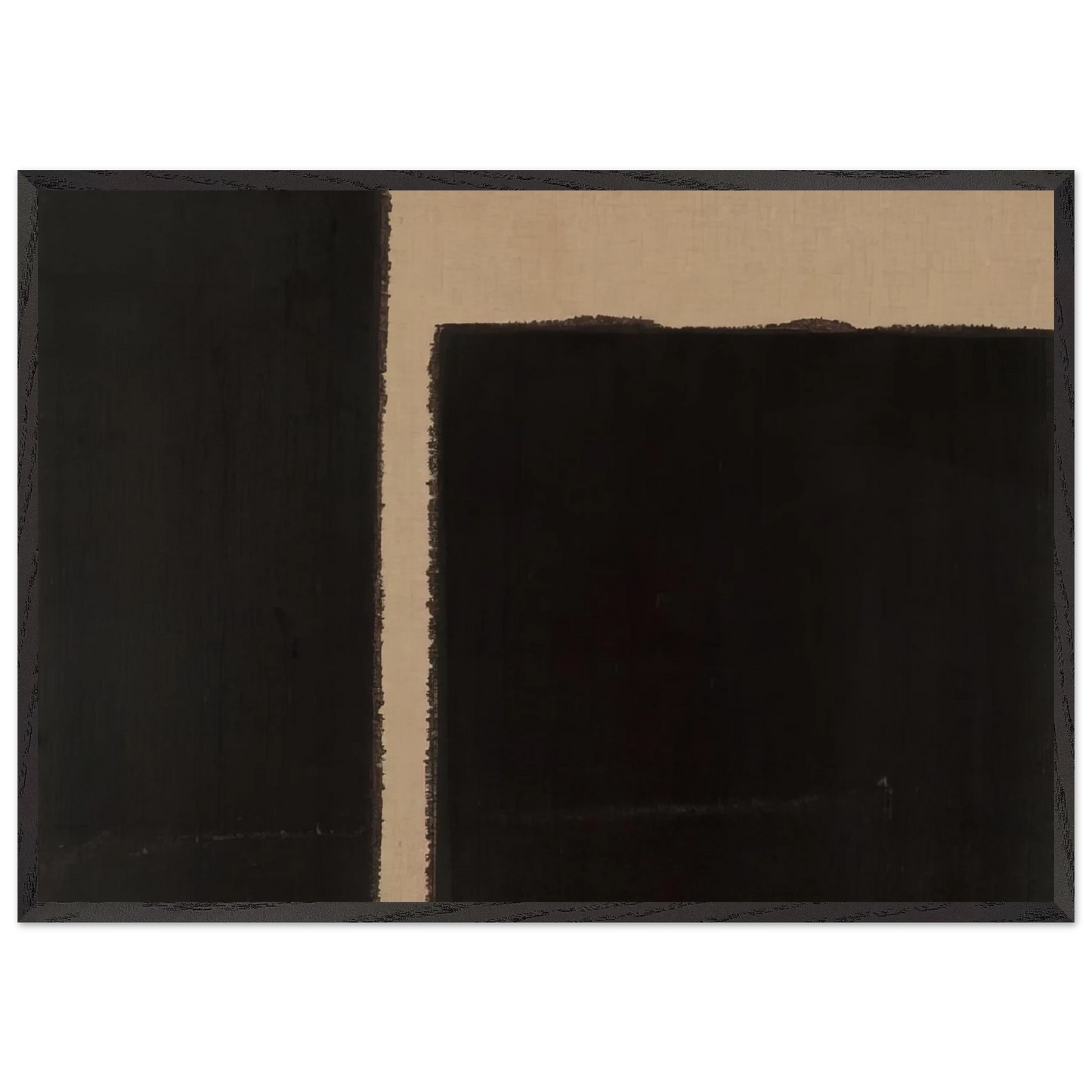 Burnt Umber Ultramarine Blue - 1998 - Yun Hyong-keun 70x100 cm / 28x40 inches Framed Art Print – Black Wooden Frame