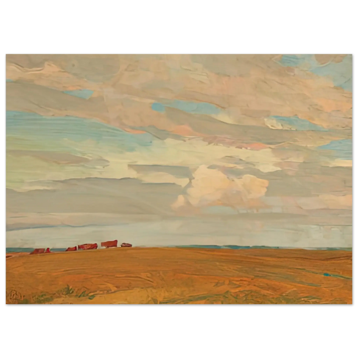 Maynard Dixon - PRAIRIE SAND HILL CAMP MAY 1921 1921 Wall art - 30x40 cm / 12x16 Inches - Premium Wooden Framed Poster With Fine Art Paper - Wood frame