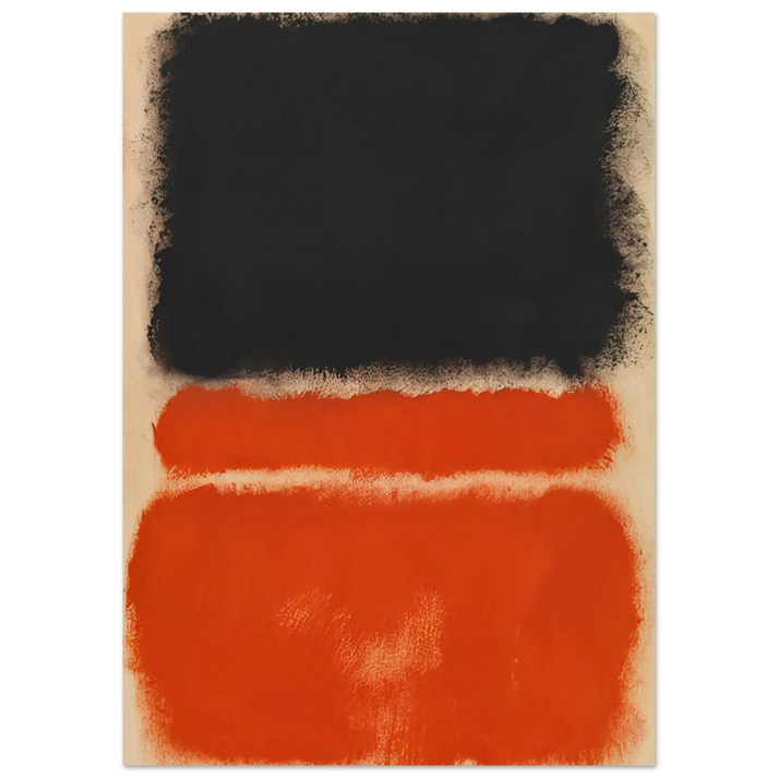 Mark Rothko - Red - 1968 Wall Art - 30x40 cm / 12x16 inches - Premium Wooden Framed Poster With Fine Art Paper - Black frame