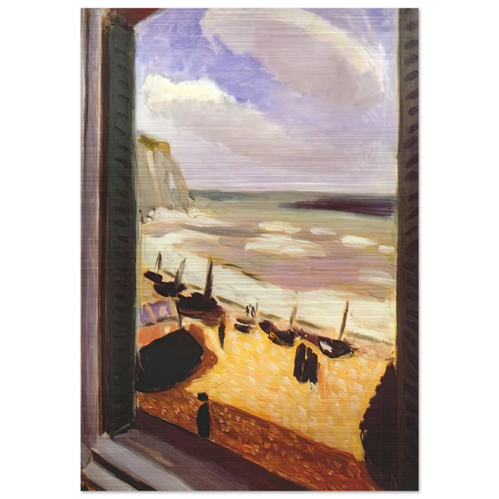 OPEN WINDOW AT ETRETAT 1921 - Henri Matisse Brushed Aluminum Print - 70x100 cm / 28x40 inches | Henri Matisse Aluminum Print | Henri Matisse Prints