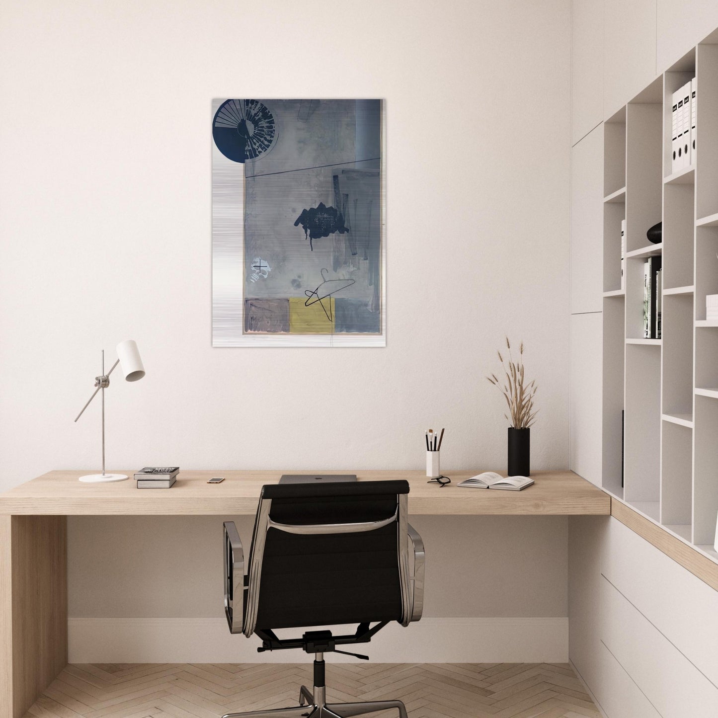 EVIAN - Jasper Johns Brushed Aluminum Print - 70x100 cm / 28x40 inches | Jasper Johns Aluminum Print | Jasper Johns Prints