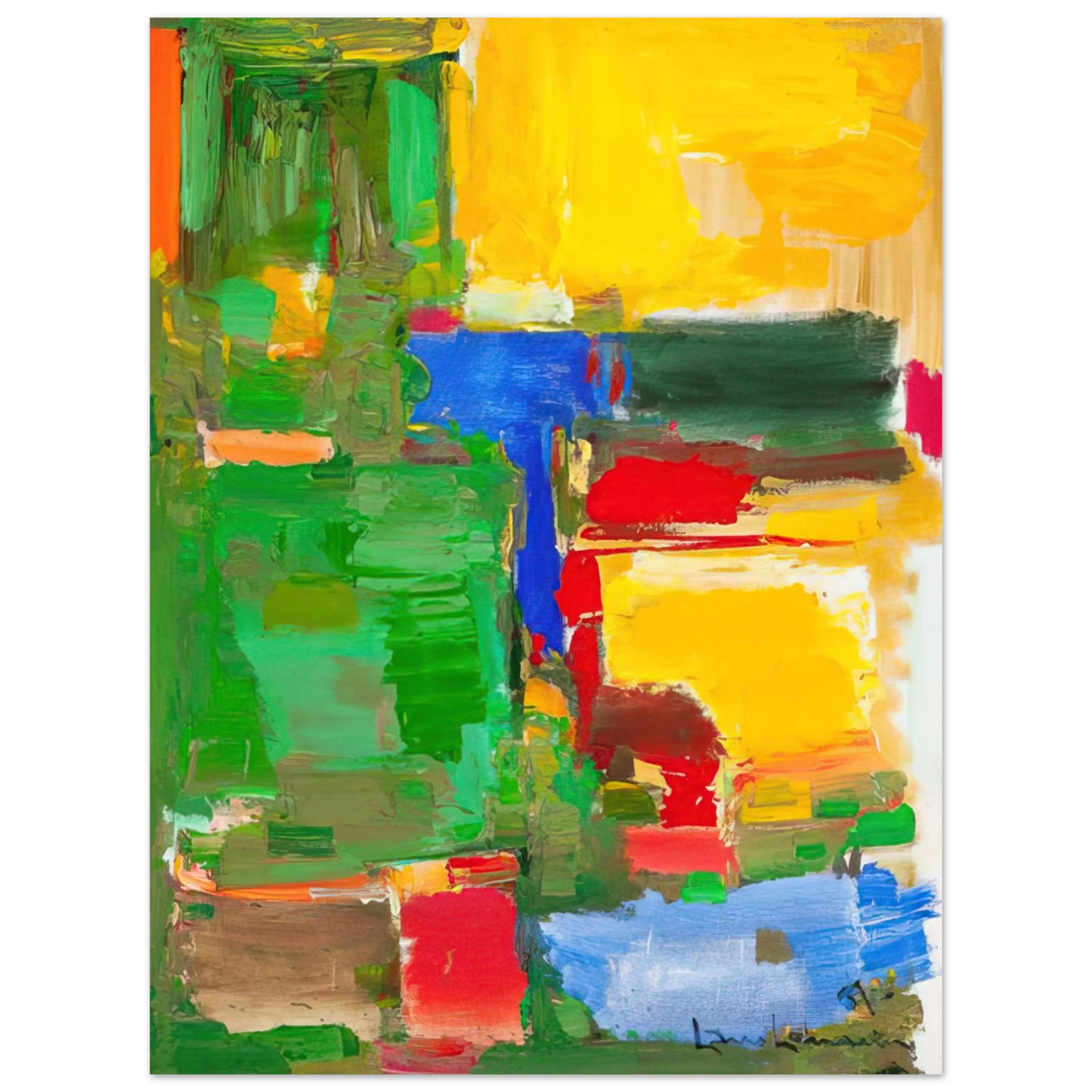 Hans Hofmann - Dew and Dusk 75x100 cm / 30x40inches Fine Art Poster
