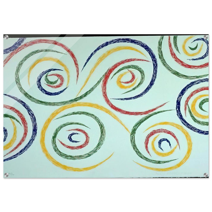 Cercles du Matin - 1992 - Piero Dorazio Acrylic Print - 70x100 cm / 28x40″ inches | Piero Dorazio Wall Art | Piero Dorazio Prints