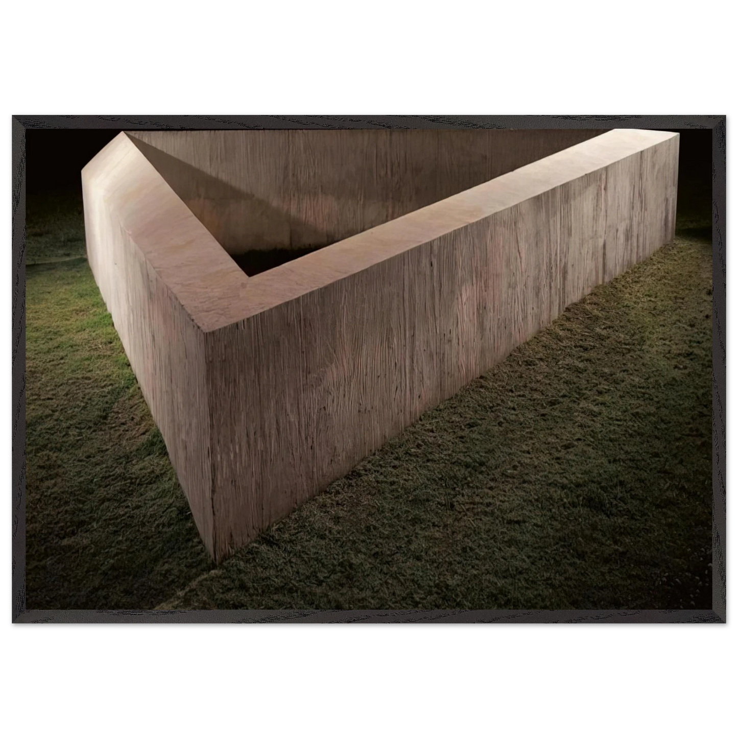 Untitled Adelaide - 1975 - Donald Judd 70x100 cm / 28x40 inches Framed Art Print – Black Wooden Frame