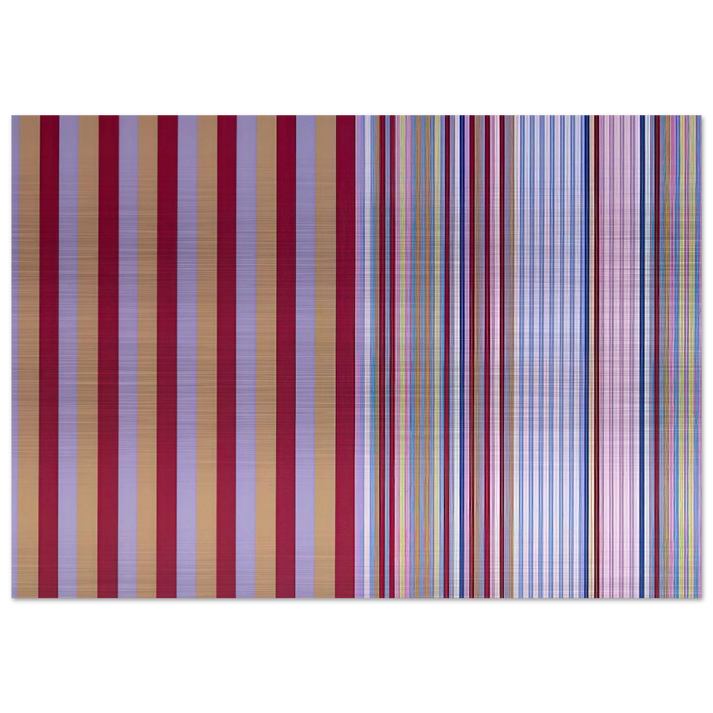 Royal Canoe - 1977 - Gene Davis Brushed Aluminum Print - 70x100 cm / 28x40 inches | Gene Davis Aluminum Print | Gene Davis Prints