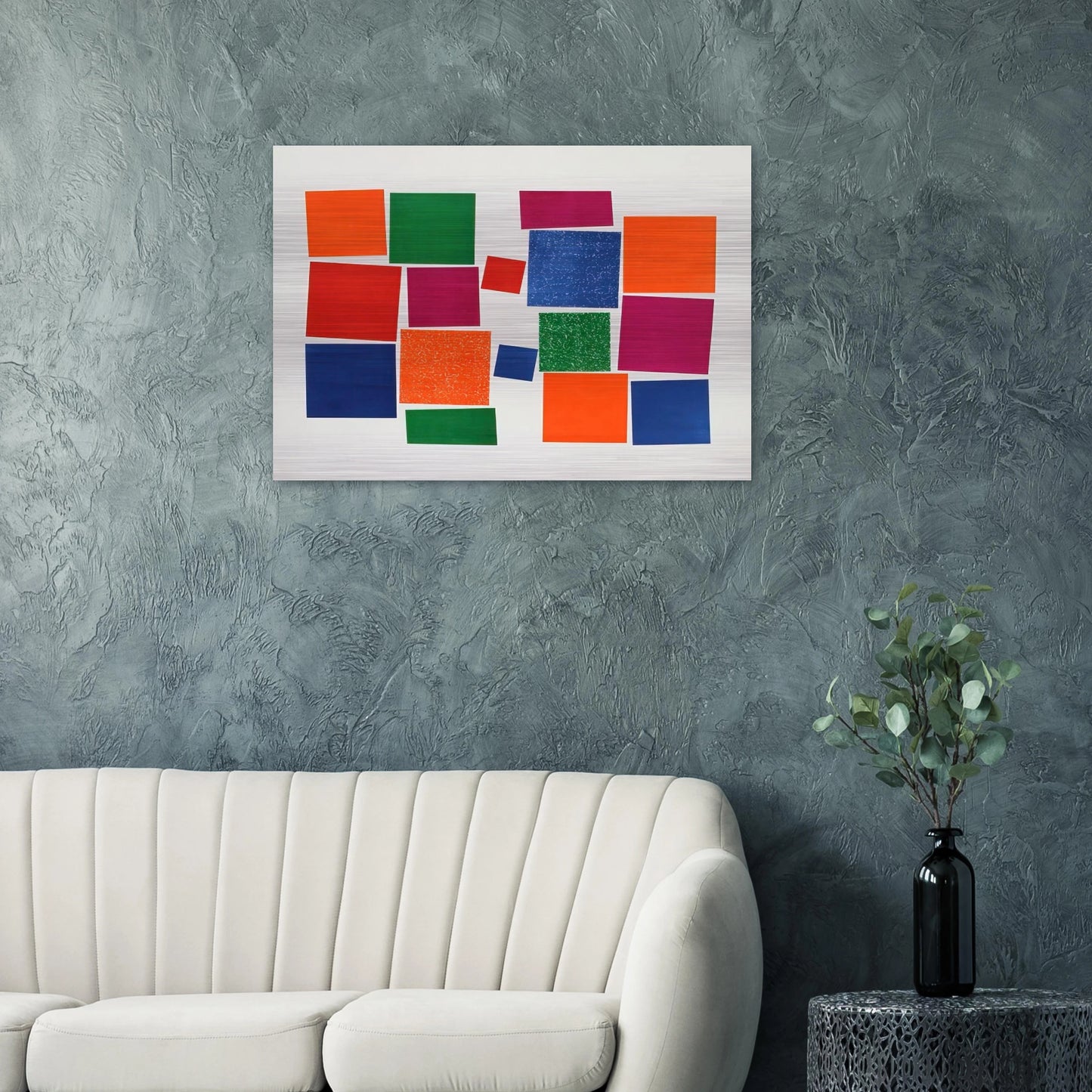 Untitled V - 1967 - Piero Dorazio Brushed Aluminum Print - 70x100 cm / 28x40 inches | Piero Dorazio Aluminum Print | Piero Dorazio Prints