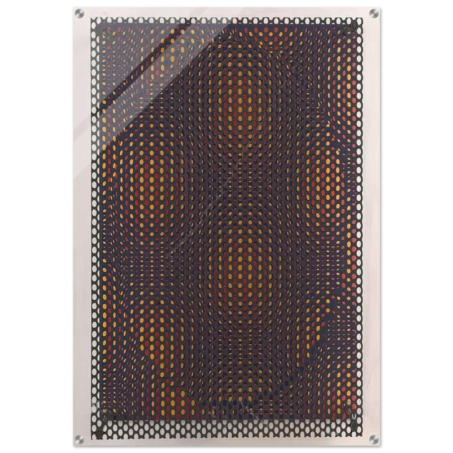 Círculo rojo y amarillo - 1970 - Antonio Asis Acrylic Print - 70x100 cm / 28x40″ inches | Antonio Asis Wall Art | Antonio Asis Prints