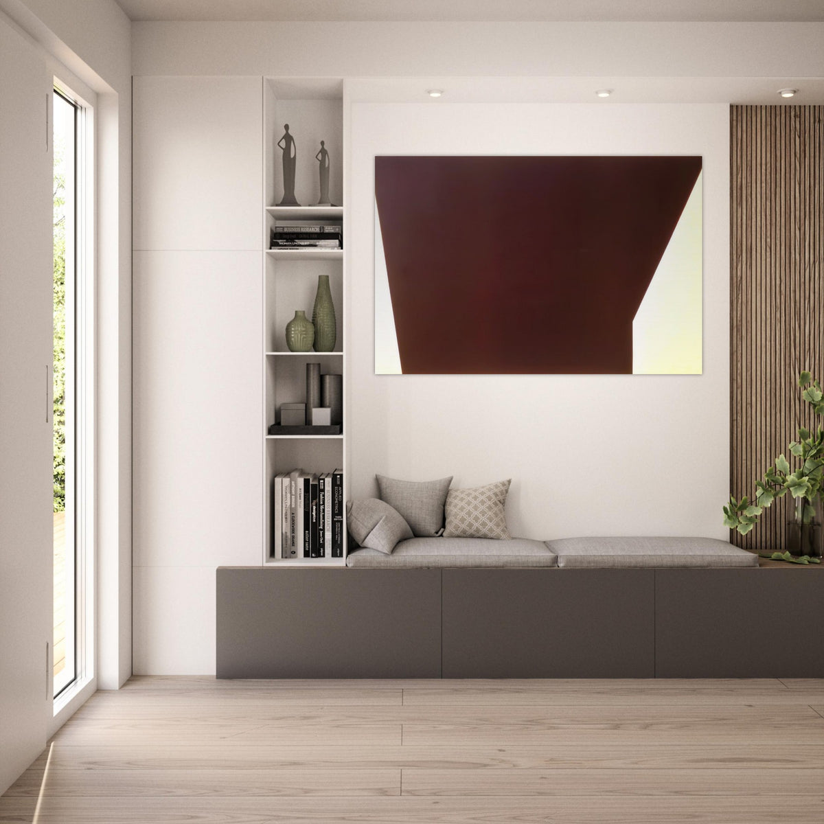 End Gable - 1972 - Leon Polk Smith Art Prints - 100x150 cm / 40x60″ inches | Leon Polk Smith Poster | Leon Polk Smith Prints
