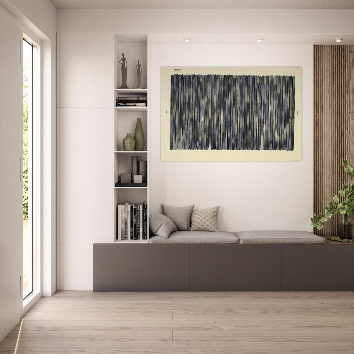 Adam's Rib - 1980 - Gene Davis Art Prints - 100x150 cm / 40x60″ inches | Gene Davis Poster | Gene Davis Prints
