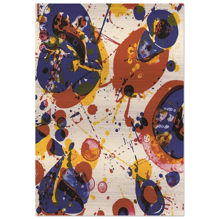 Untitled from Pasadena Box Lembark L58 - Sam Francis Brushed Aluminum Print - 70x100 cm / 28x40 inches | Sam Francis Aluminum Print | Sam Francis Prints