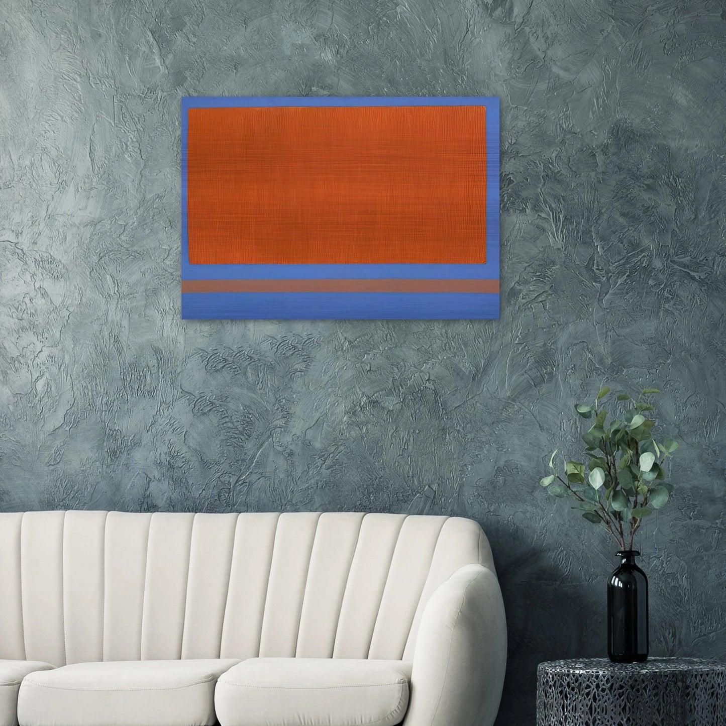 Classic Yellow Sun-Box - 1968 - Theodoros Stamos Brushed Aluminum Print - 70x100 cm / 28x40 inches | Theodoros Stamos Aluminum Print | Theodoros Stamos Prints