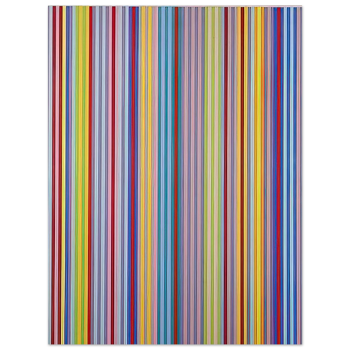 Gene Davis - Battle for Grownups - 1970 75x100 cm / 30x40inches Fine Art Poster
