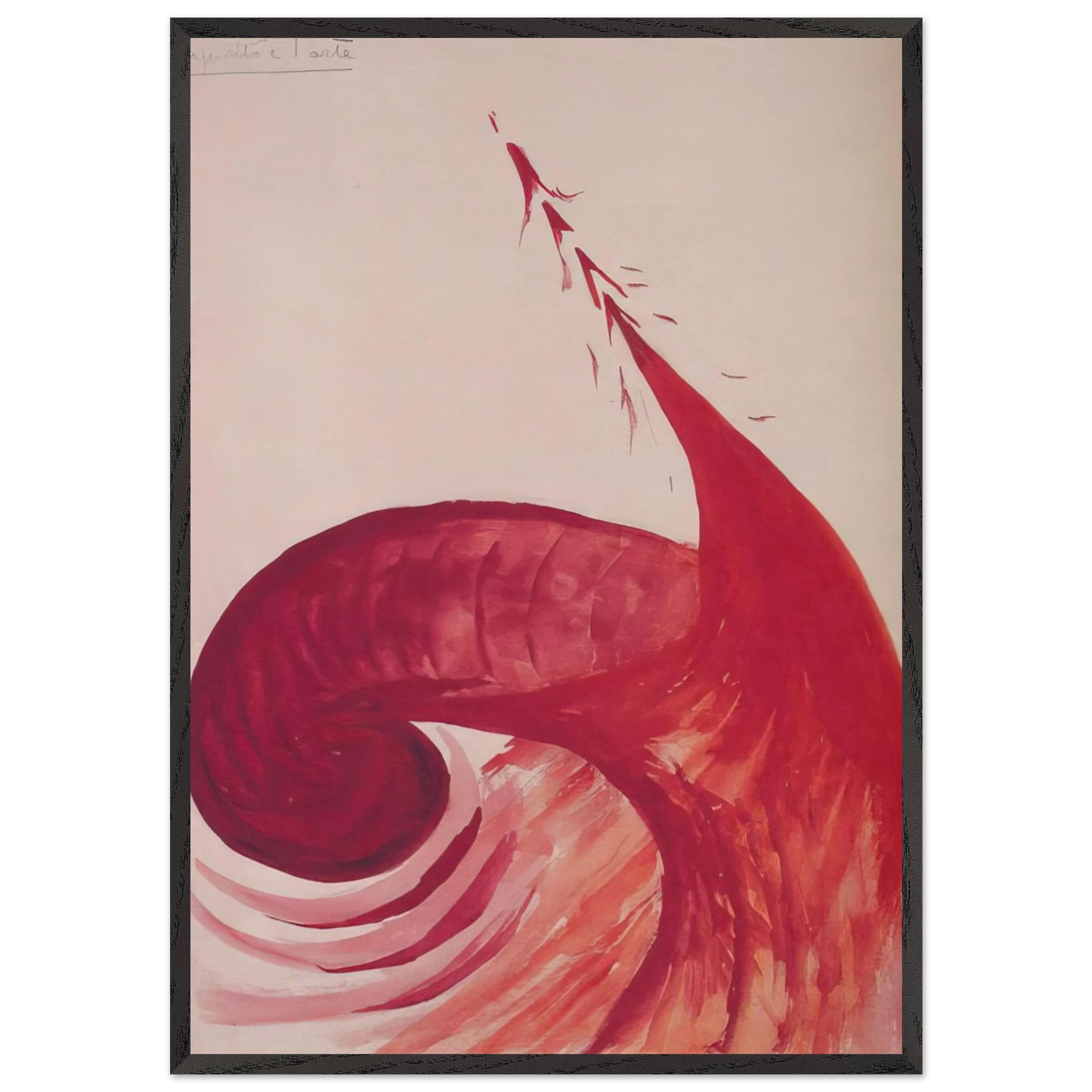 Lo Spirito - 1930 Italy - Benedetta Cappa 70x100 cm / 28x40 inches Framed Art Print – Black Wooden Frame