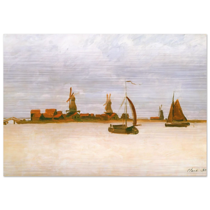 The Voorzaan - claude monet Brushed Aluminum Print - 70x100 cm / 28x40 inches | claude monet Aluminum Print | claude monet Prints