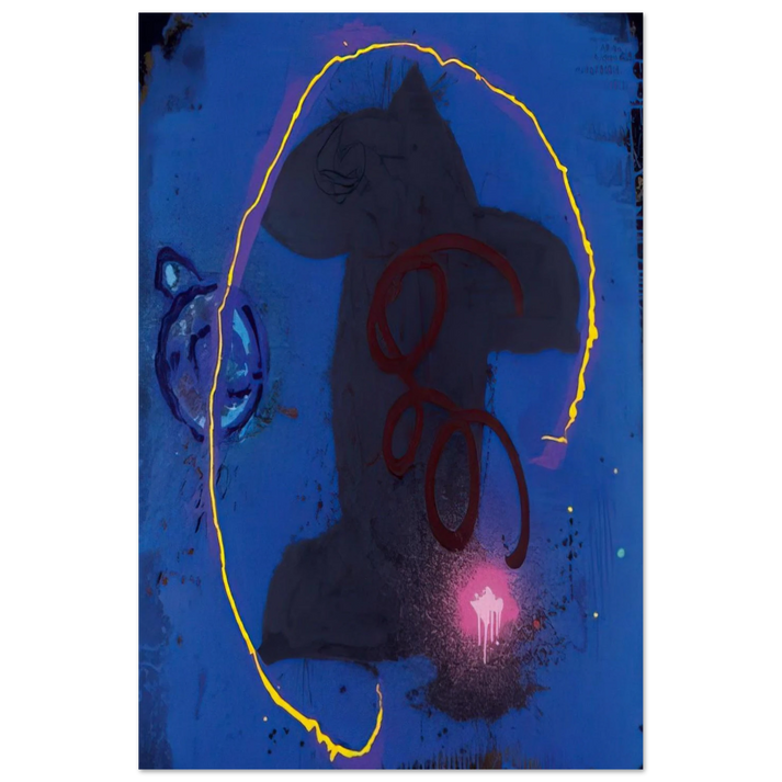 Black Something 8.2.90 - 1990 - John Hoyland Art Prints - 100x150 cm / 40x60″ inches | John Hoyland Poster | John Hoyland Prints