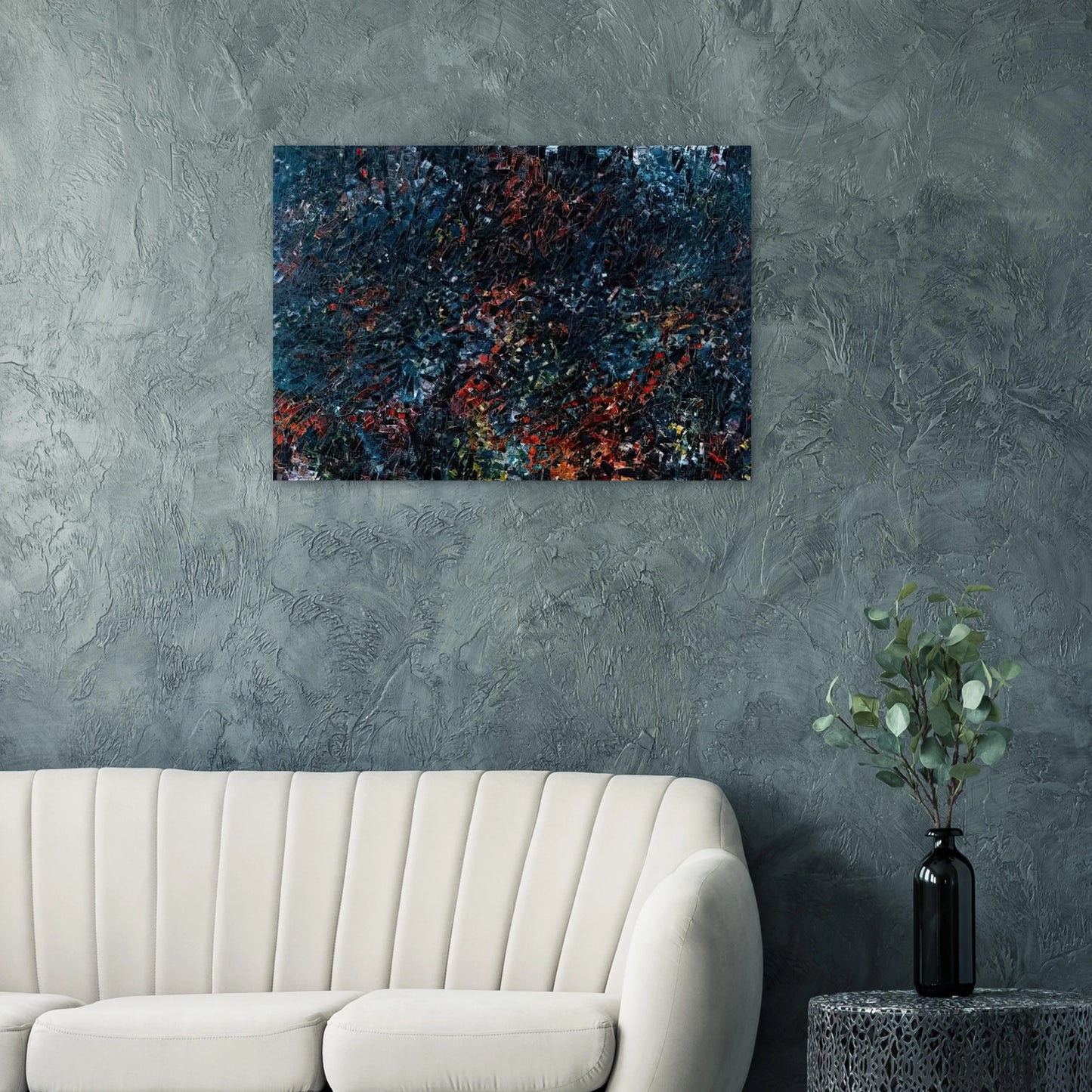 Forestine - Jean-Paul Riopelle Brushed Aluminum Print - 70x100 cm / 28x40 inches | Jean-Paul Riopelle Aluminum Print | Jean-Paul Riopelle Prints