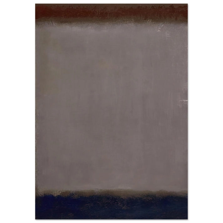 Mark Rothko - Lavender and Mulberry - 1959 Wall Art - 60x80 cm / 24x32 inches - Premium Wooden Framed Poster With Fine Art Paper-canvas - White frame