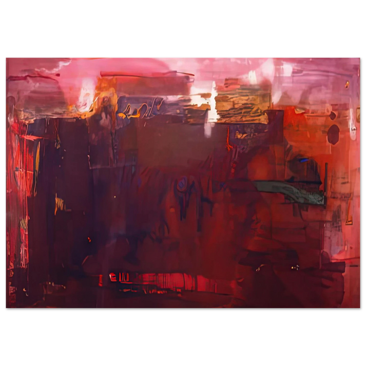 Helen Frankenthaler - Carousel, 1979- Wall Art - 21x29.7 cm / 8x12" - Premium Wooden Framed Poster With Fine Art Paper-canvas - White frame