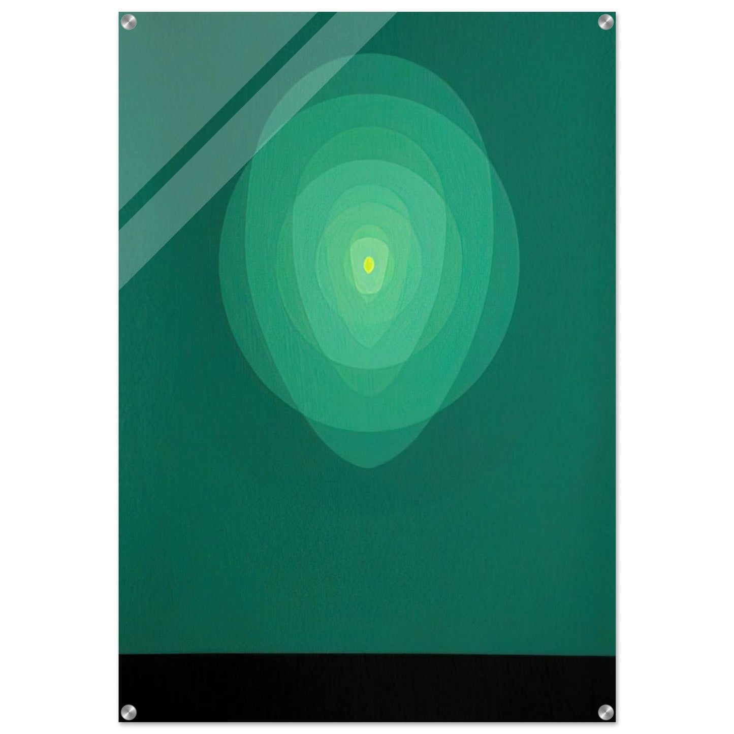 Green Mandala - 1969 - Clarence Holbrook Carter Acrylic Print - 70x100 cm / 28x40″ inches | Clarence Holbrook Carter Wall Art | Clarence Holbrook Carter Prints