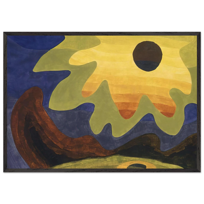 Sun - 1943 - Arthur Dove 70x100 cm / 28x40 inches Framed Art Print – Black Wooden Frame