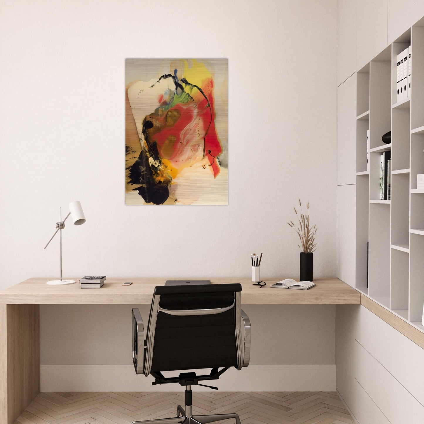 Pompey's Head - 1958 - Paul Jenkins Brushed Aluminum Print - 70x100 cm / 28x40 inches | Paul Jenkins Aluminum Print | Paul Jenkins Prints