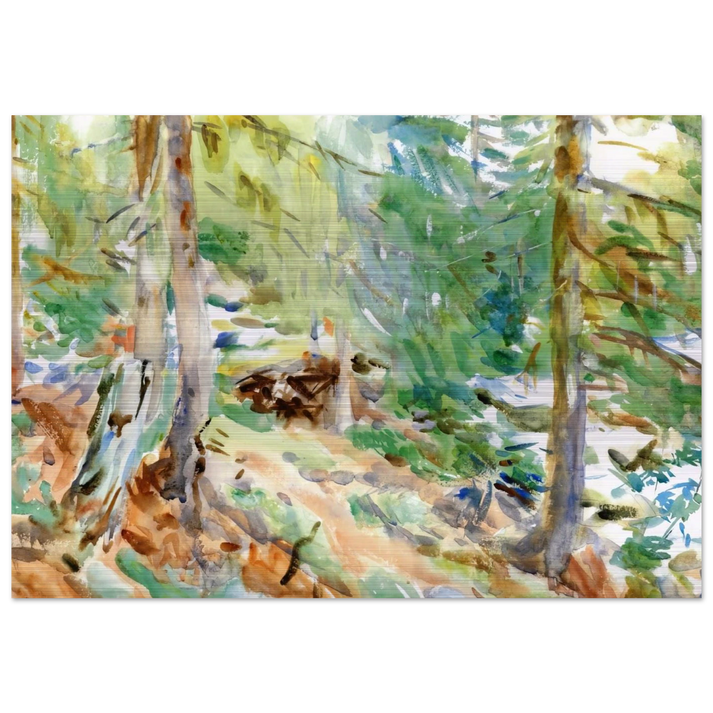 Val D'Aosta, Purtud - John Singer Sargent Brushed Aluminum Print - 70x100 cm / 28x40 inches | John Singer Sargent Aluminum Print | John Singer Sargent Prints