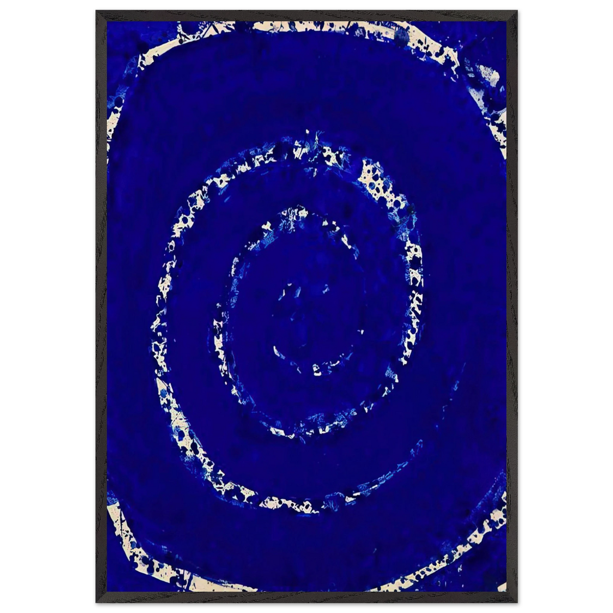 Blue Sky Painting - Sam Francis 70x100 cm / 28x40 inches Framed Art Print – Black Wooden Frame