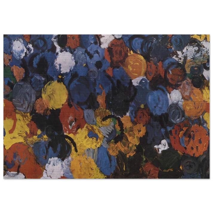Blue Flood - 1960 - Ernst Wilhelm Nay Brushed Aluminum Print - 70x100 cm / 28x40 inches | Ernst Wilhelm Nay Aluminum Print | Ernst Wilhelm Nay Prints