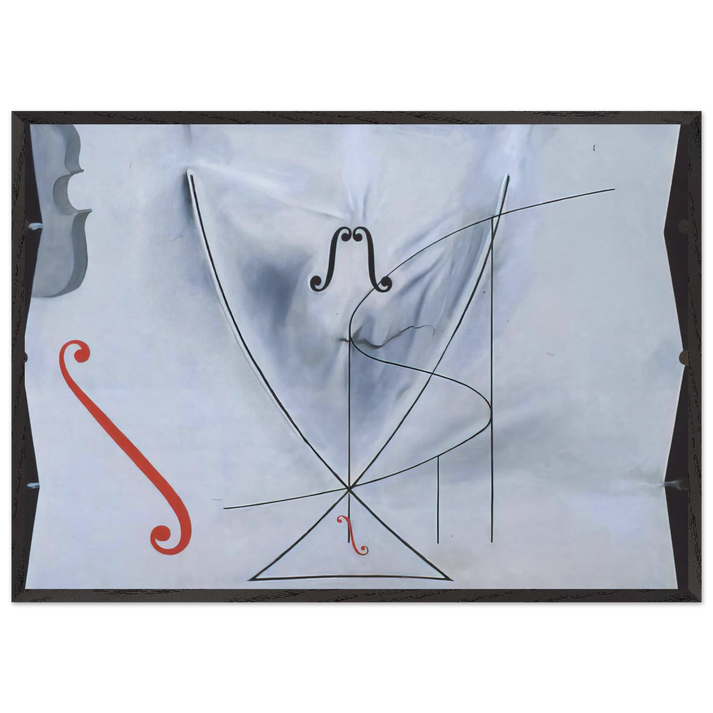 THE SWALLOW S TAIL - Salvador Dali 70x100 cm / 28x40 inches Framed Art Print – Black Wooden Frame