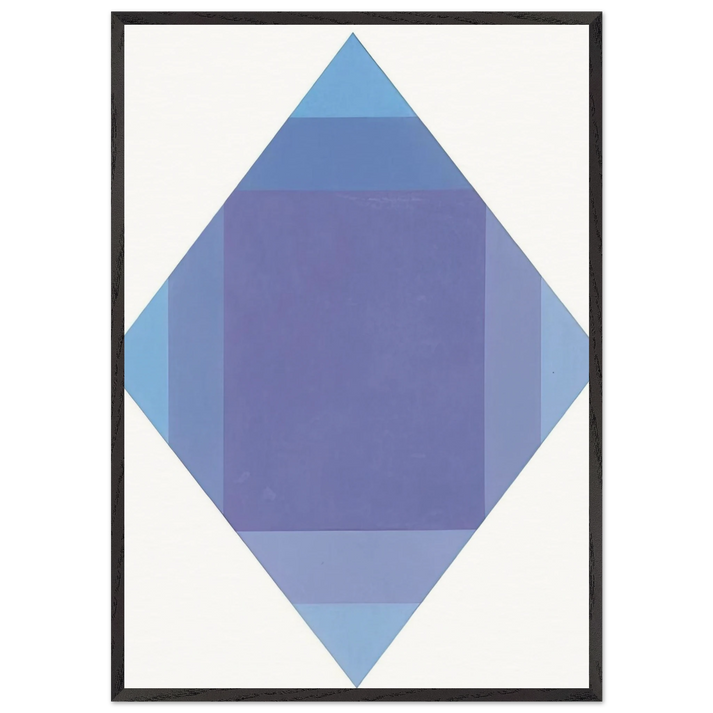 Auflosung von lila - 1972 - Max Bill 70x100 cm / 28x40 inches Framed Art Print – Black Wooden Frame