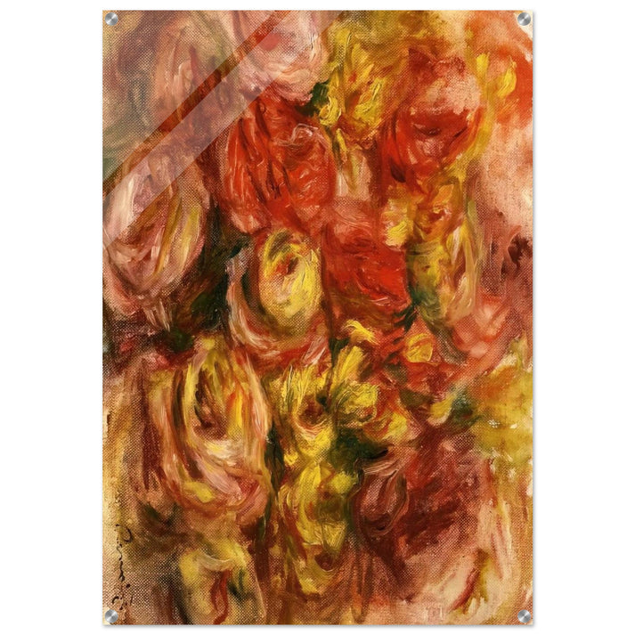 Study of Flowers - Pierre-Auguste Renoir Acrylic Print - 70x100 cm / 28x40″ inches