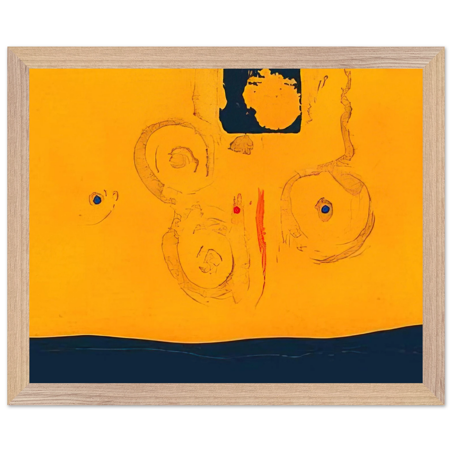 Helen Frankenthaler - Plaza Real - 1988 Wall art - A3 (29.7 x 42 cm) - Premium Wooden Framed Poster With Fine Art Paper-canvas - White frame