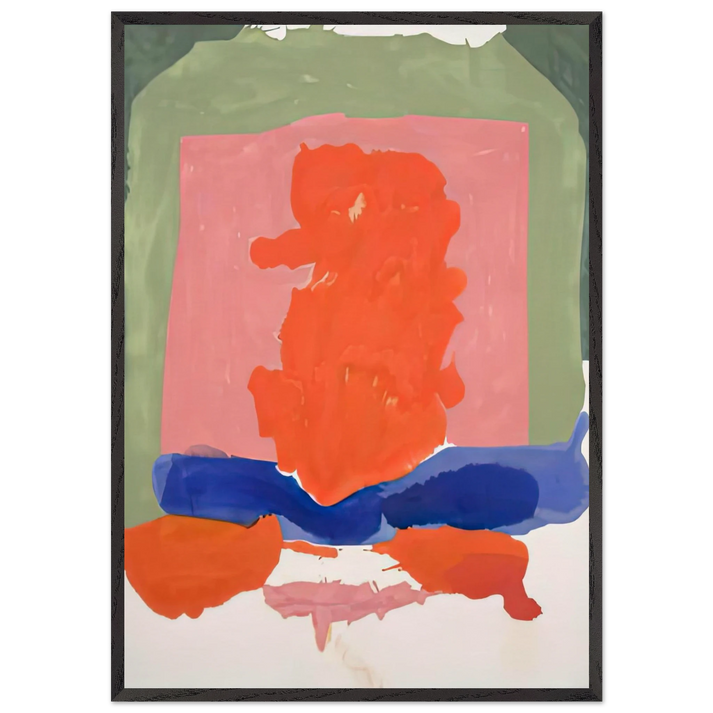 Smalls Paradise 1964- - Helen Frankenthaler 70x100 cm / 28x40 inches Framed Art Print – Black Wooden Frame
