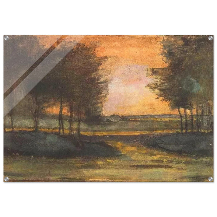 The Landscape in Drenthe - Vincent van Gogh Acrylic Print - 70x100 cm / 28x40″ inches | Vincent van Gogh Wall Art | Vincent van Gogh Prints