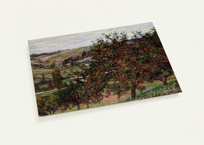 Apple Trees near Vetheuil By claude monet Pack of 10 Post Cards | claude monet Post Cards | A6 (10.5 x 14.8 cm) - 4.1 x 5.8 inches
