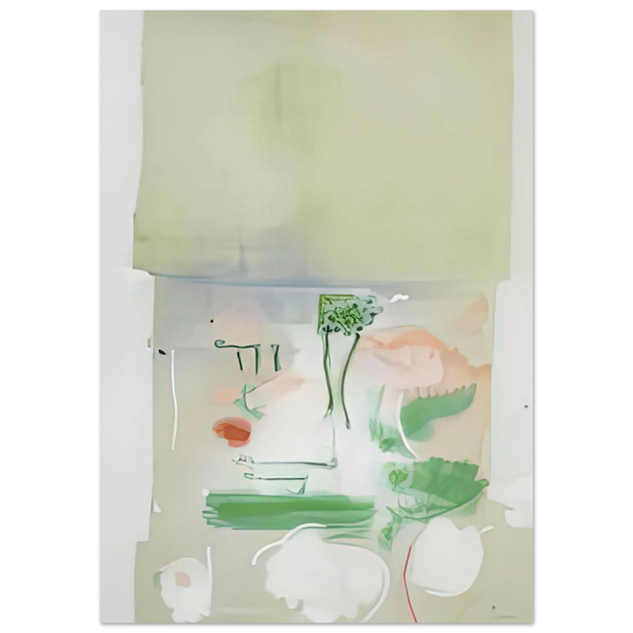 Helen Frankenthaler - Faerie Tale, 1988- Wall Art - 60x80 cm / 24x32 inches - Premium Wooden Framed Poster With Fine Art Paper-canvas - Wood frame