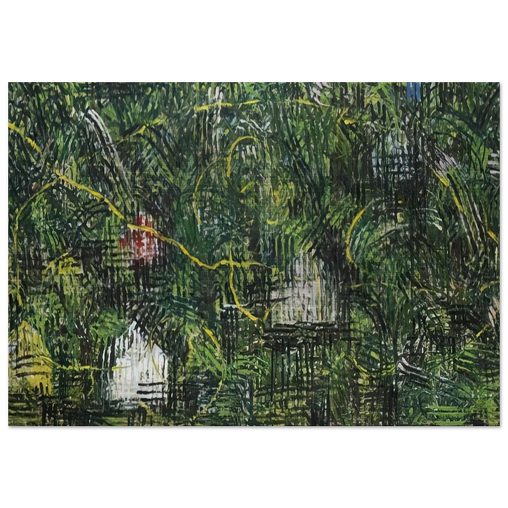 Bee - 1999 - Jennifer Bartlett Brushed Aluminum Print - 70x100 cm / 28x40 inches | Jennifer Bartlett Aluminum Print | Jennifer Bartlett Prints