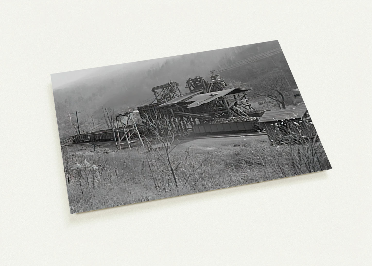 LOADING RECENTLY MINED COAL IN JENKINS 1935 By Ben Shahn Pack of 10 Post Cards | Ben Shahn Post Cards | A6 (10.5 x 14.8 cm) - 4.1 x 5.8 inches