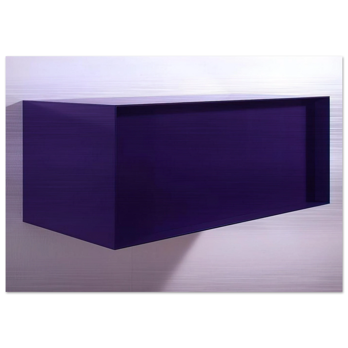 Untitled DJ 77-18 Meter Box - 1977 - Donald Judd Brushed Aluminum Print - 70x100 cm / 28x40 inches | Donald Judd Aluminum Print | Donald Judd Prints
