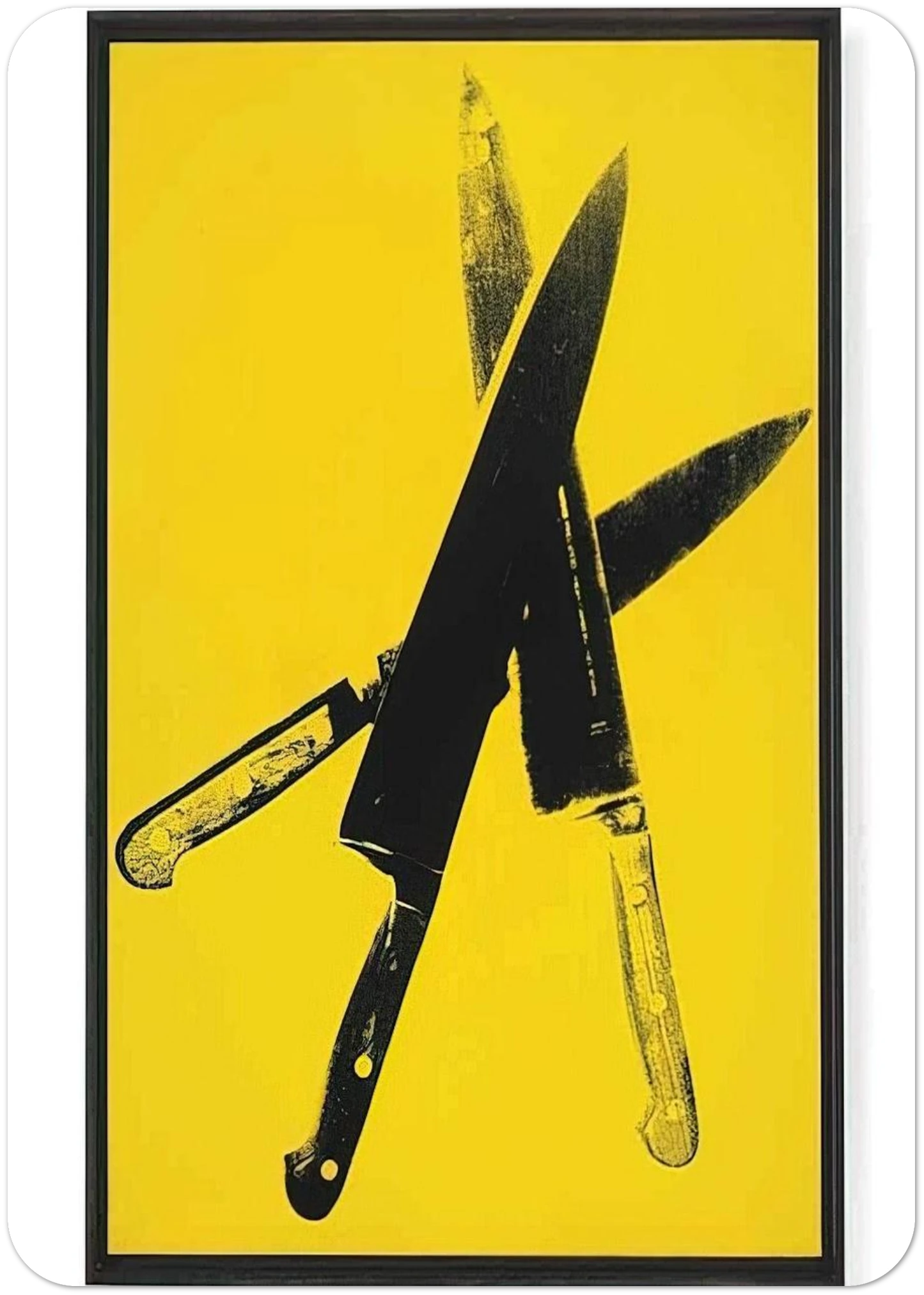 Knives By Andy Warhol Pack of 10 Post Cards | Andy Warhol Post Cards | A6 (10.5 x 14.8 cm) - 4.1 x 5.8 inches