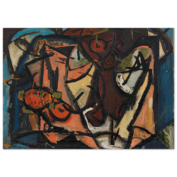 Helen Frankenthaler - Still Life, 1948- Wall Art - 30x40 cm / 12x16 inches - Premium Wooden Framed Poster With Fine Art Paper-canvas - Wood frame