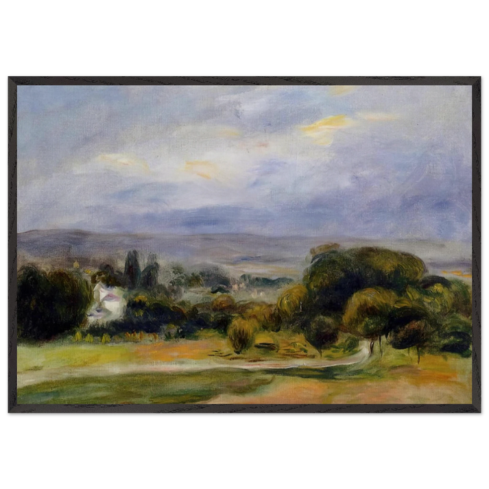 The Path - Pierre-Auguste Renoir 70x100 cm / 28x40 inches Framed Art Print – Black Wooden Frame