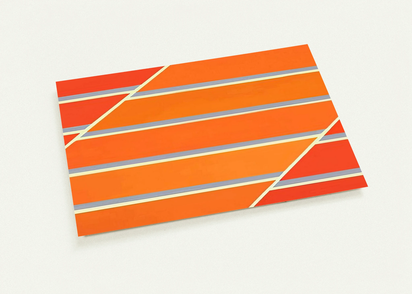 Orange Time - 1965 By Larry Zox Pack of 10 Post Cards | Larry Zox Post Cards | A6 (10.5 x 14.8 cm) - 4.1 x 5.8 inches
