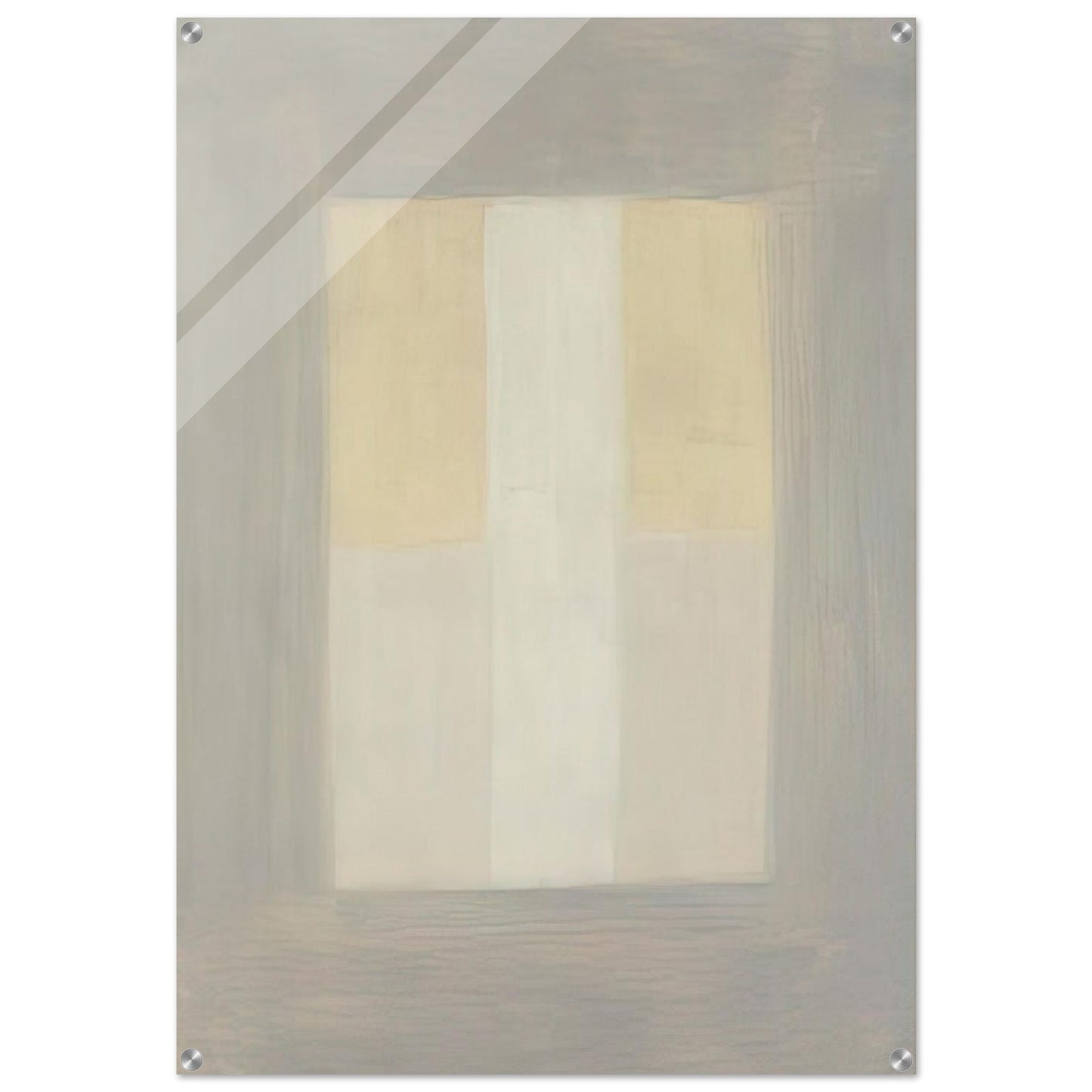 Desert Rain - Agnes Martin Acrylic Print - 70x100 cm / 28x40″ inches | Agnes Martin Wall Art | Agnes Martin Prints