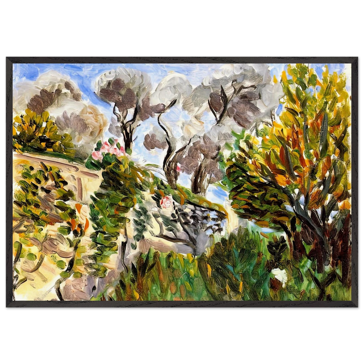 OLIVE TREES RENOIR S GARDEN IN CAGNES 1917 - Henri Matisse 70x100 cm / 28x40 inches Framed Art Print – Black Wooden Frame
