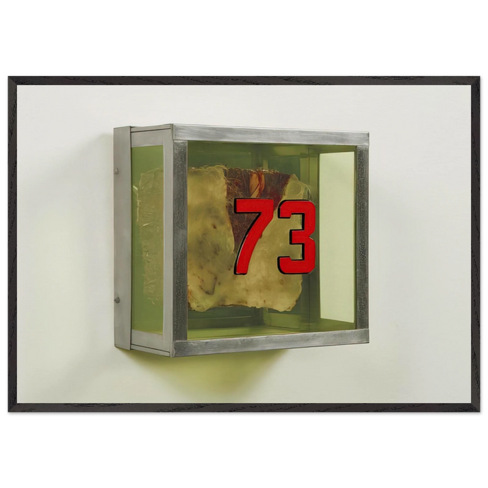 Untitled 73 from the series Technological Reliquaries - 1964 - Paul Thek 70x100 cm / 28x40 inches Framed Art Print – Black Wooden Frame