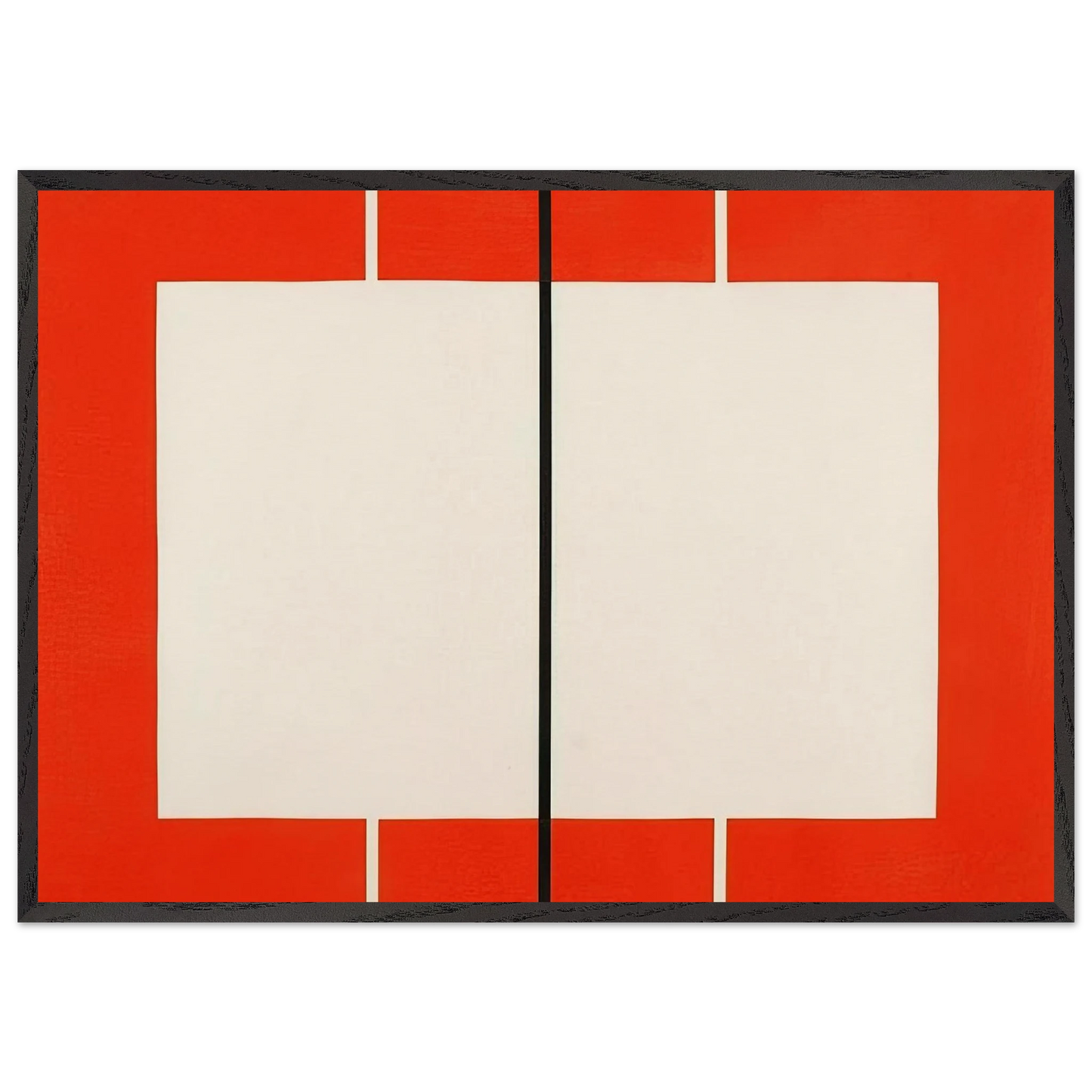 Untitled S 199 - 1990 - Donald Judd 70x100 cm / 28x40 inches Framed Art Print – Black Wooden Frame