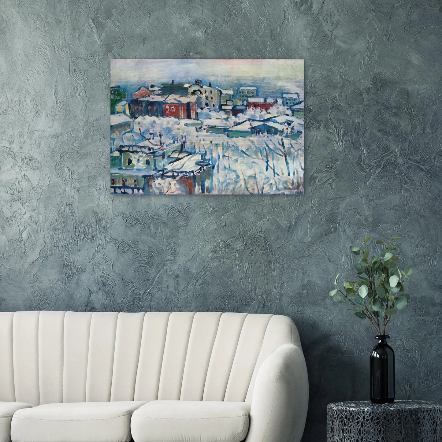 MOSCOW SMOLENSKY BOULEVARD STUDY 1916 - Wassily Kandinsky Brushed Aluminum Print - 70x100 cm / 28x40 inches | Wassily Kandinsky Aluminum Print | Wassily Kandinsky Prints