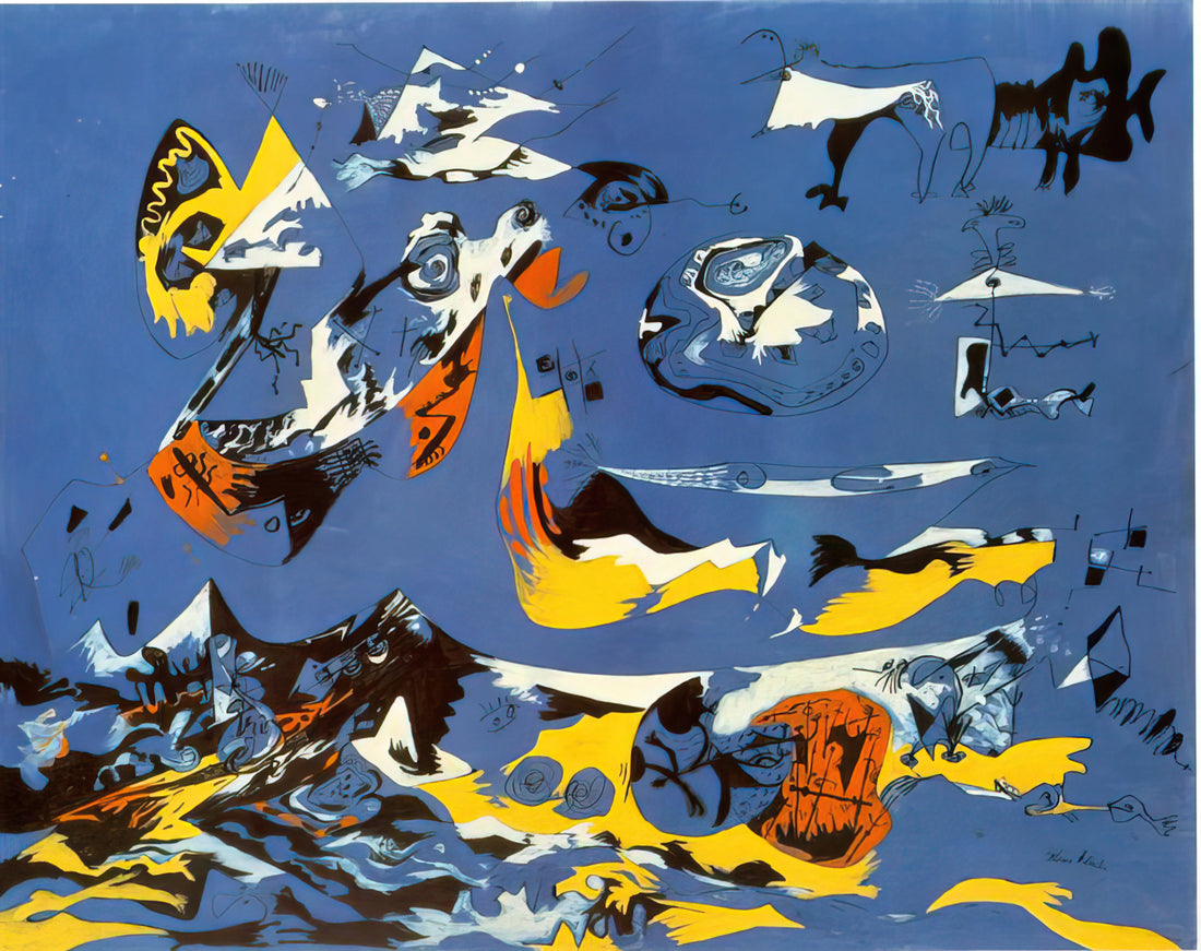 17a Pollock: Decoding Jackson Pollock's Revolutionary Drip Painting Masterpiece - BLUE MOBY DICK by Jackson Pollock