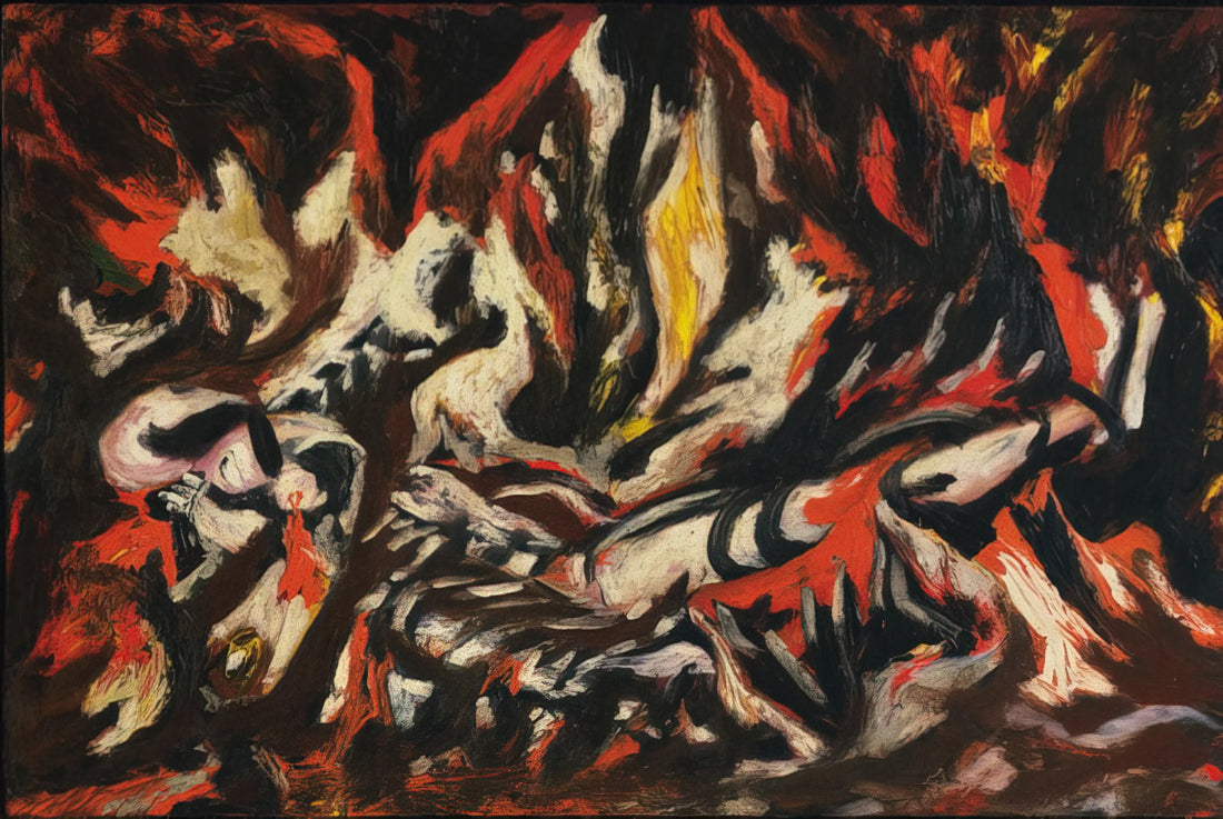 Abstract Expressionism and Jackson Pollock: The Revolutionary Force in Modern Art - THE FLAME 1938 by Jackson Pollock